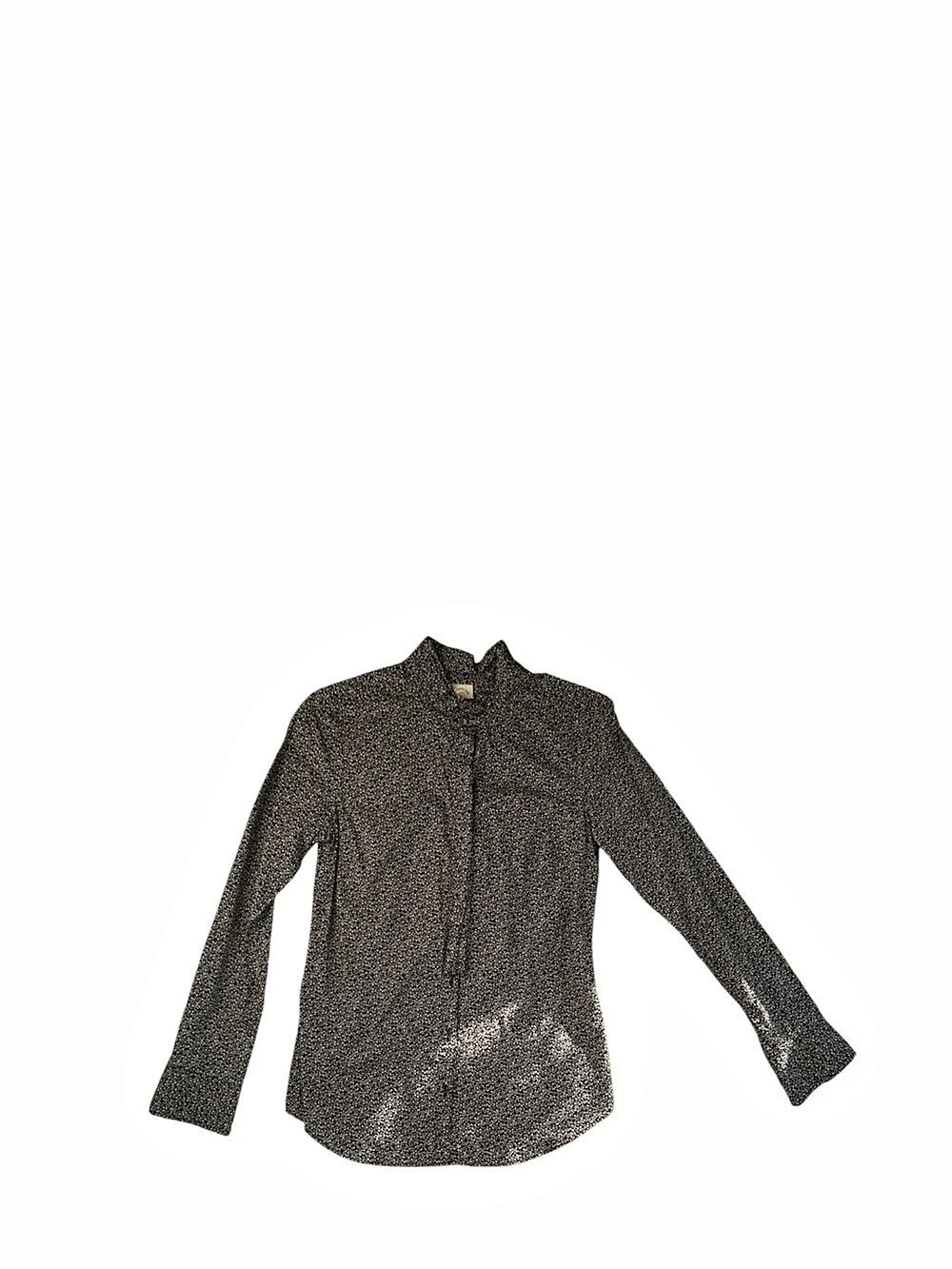 J.Crew The Perfect Shirt Cotton Button Down Black & White Size 0